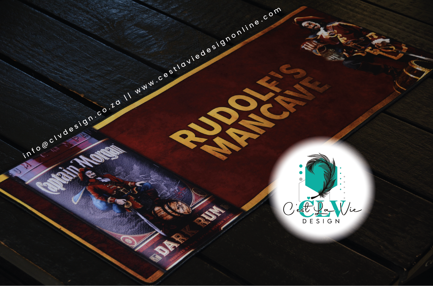 PRINTED BAR/DESK/GAMER MAT (78cm x 30cm)