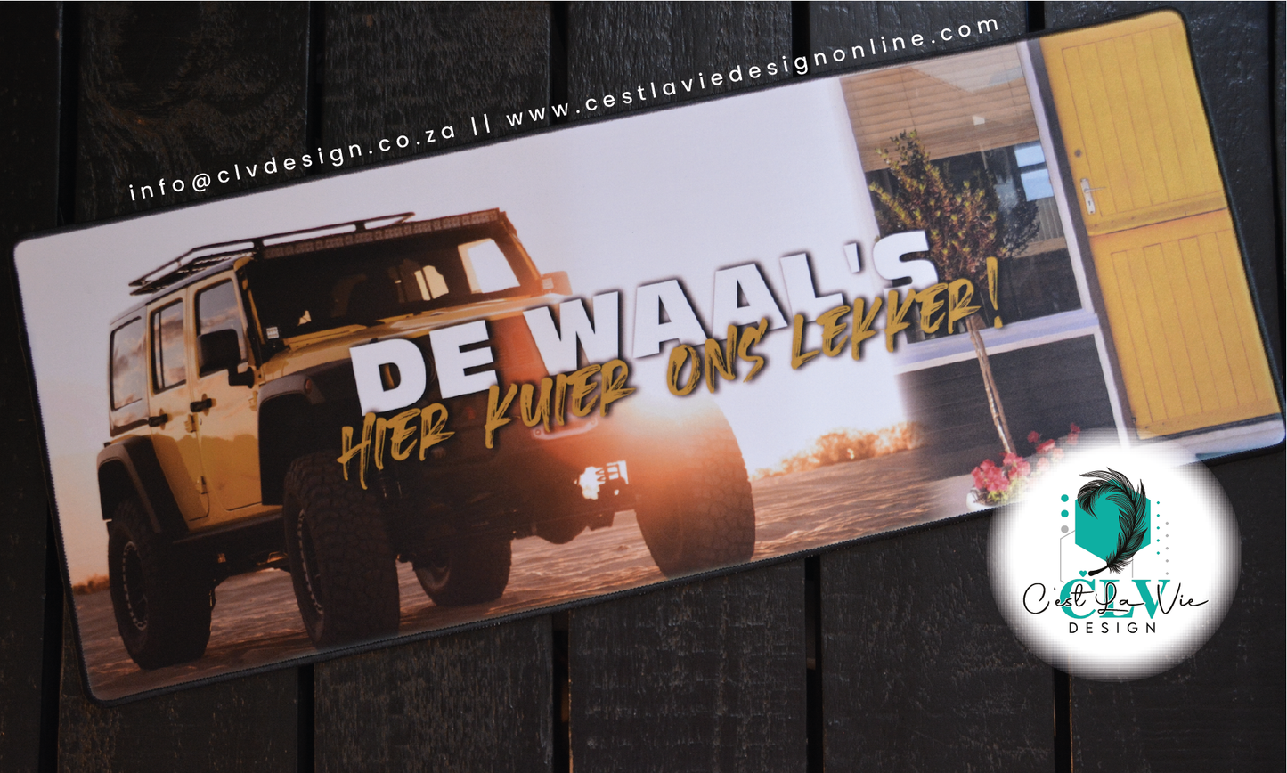 PRINTED BAR/DESK/GAMER MAT (78cm x 30cm)