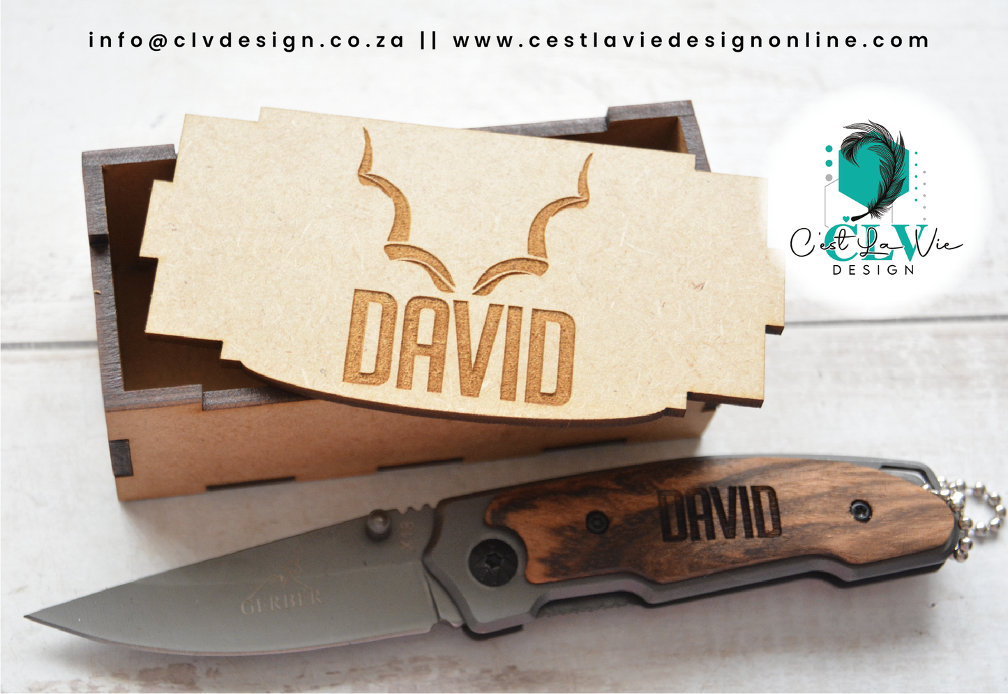 PERSONALISED GERBER POCKET KNIFE
