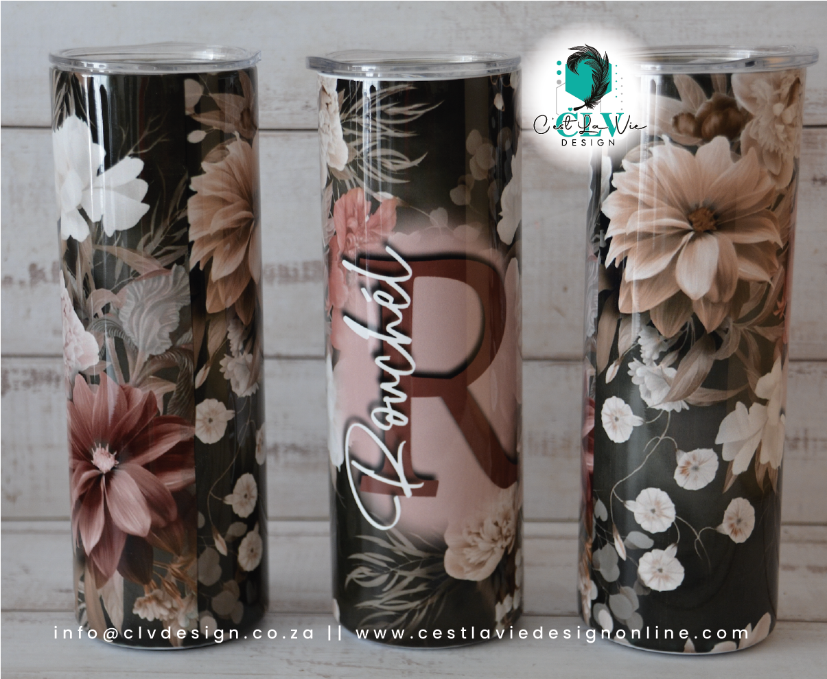 PERSONALISED STEEL SKINNY TUMBLER