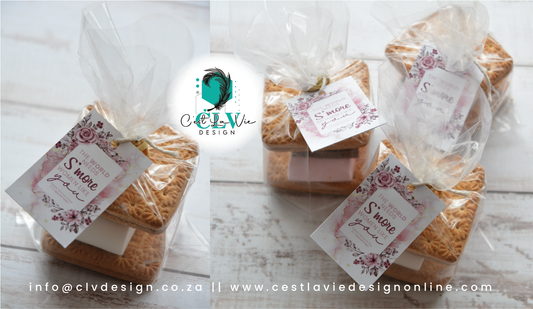 PERSONALISED S'MORES WITH CARD (MIN QTY 10)
