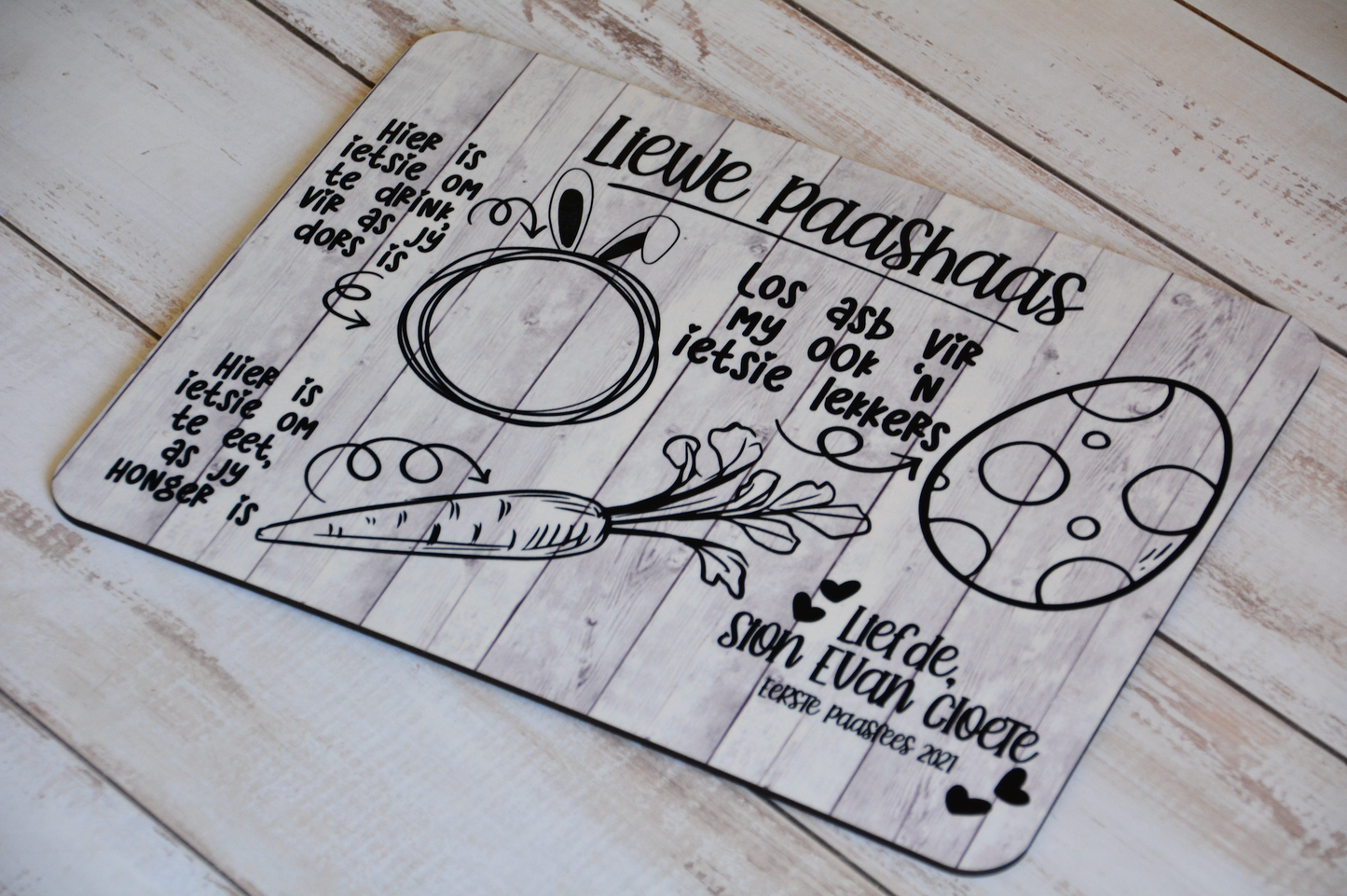 PRINTED WOOD (MDF) MESSAGE BOARD