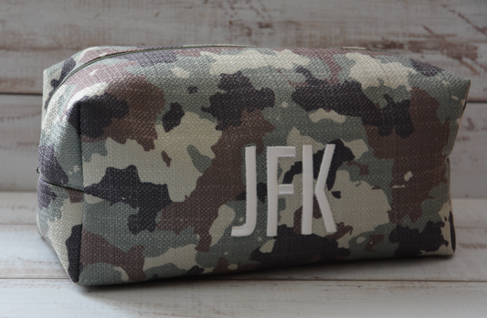 PRINTED BOX TOILETRY BAG