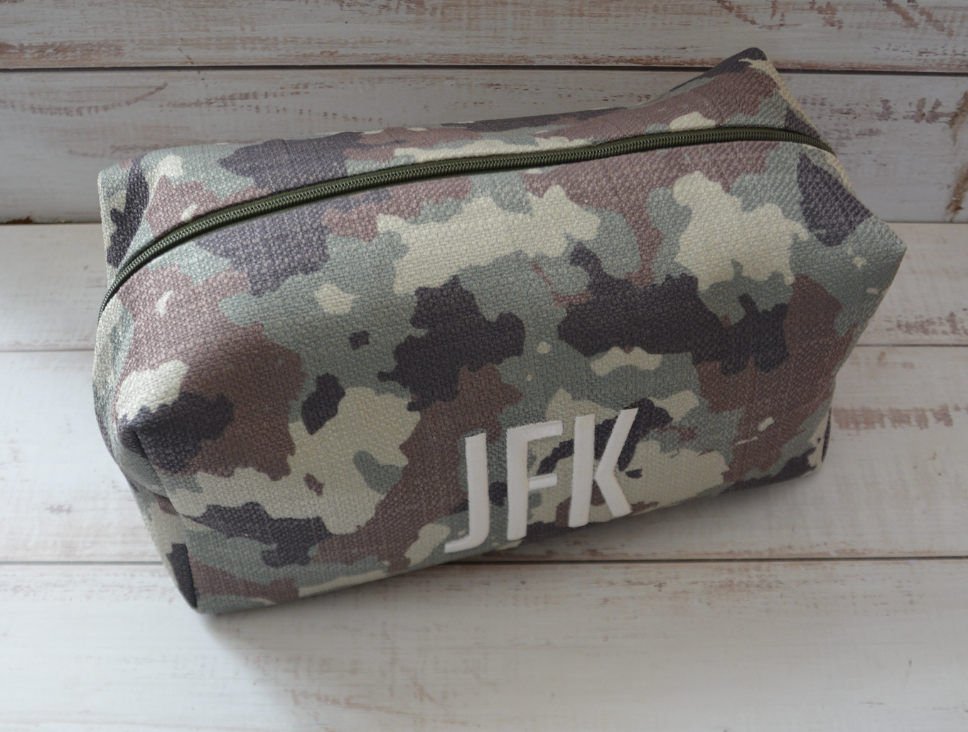 PRINTED BOX TOILETRY BAG