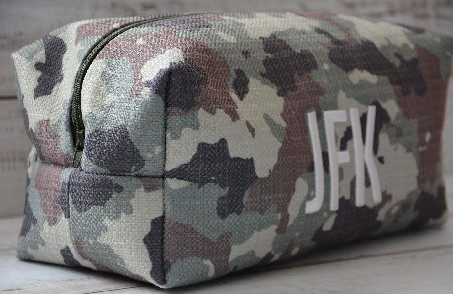 PRINTED BOX TOILETRY BAG