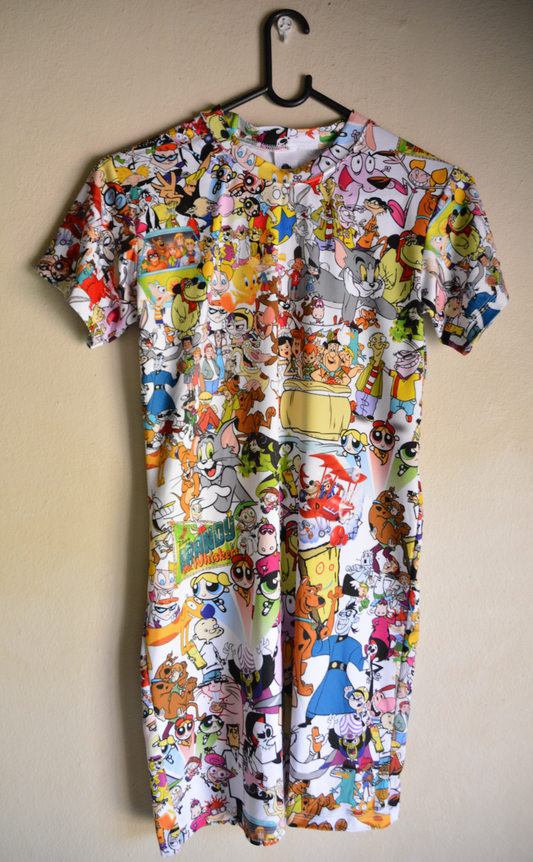 FULLY PRINTED T-SHIRT DRESS (ADULT)