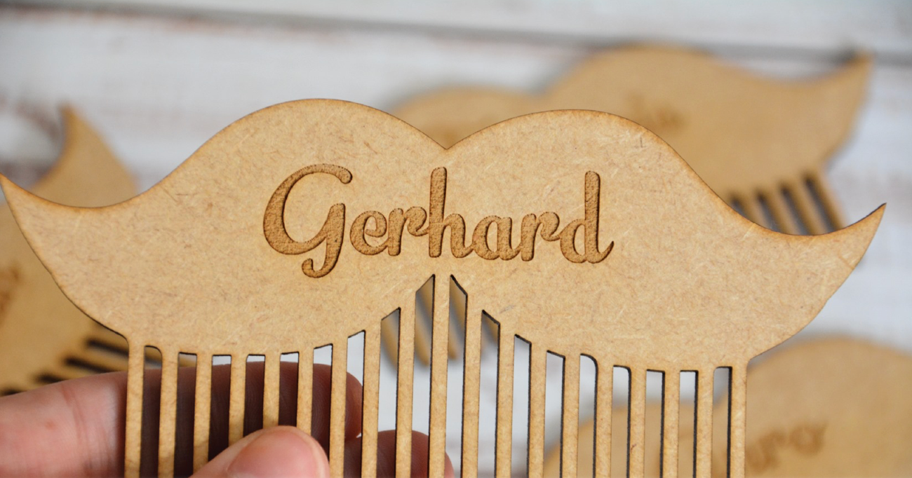 WOOD (MDF) BEARD COMBS