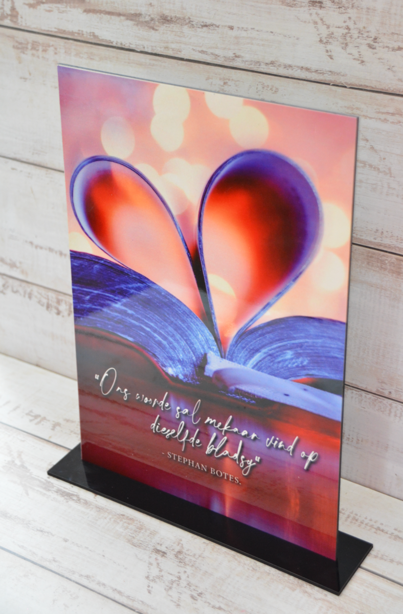 WOODEN (MDF) PRINT WITH STAND