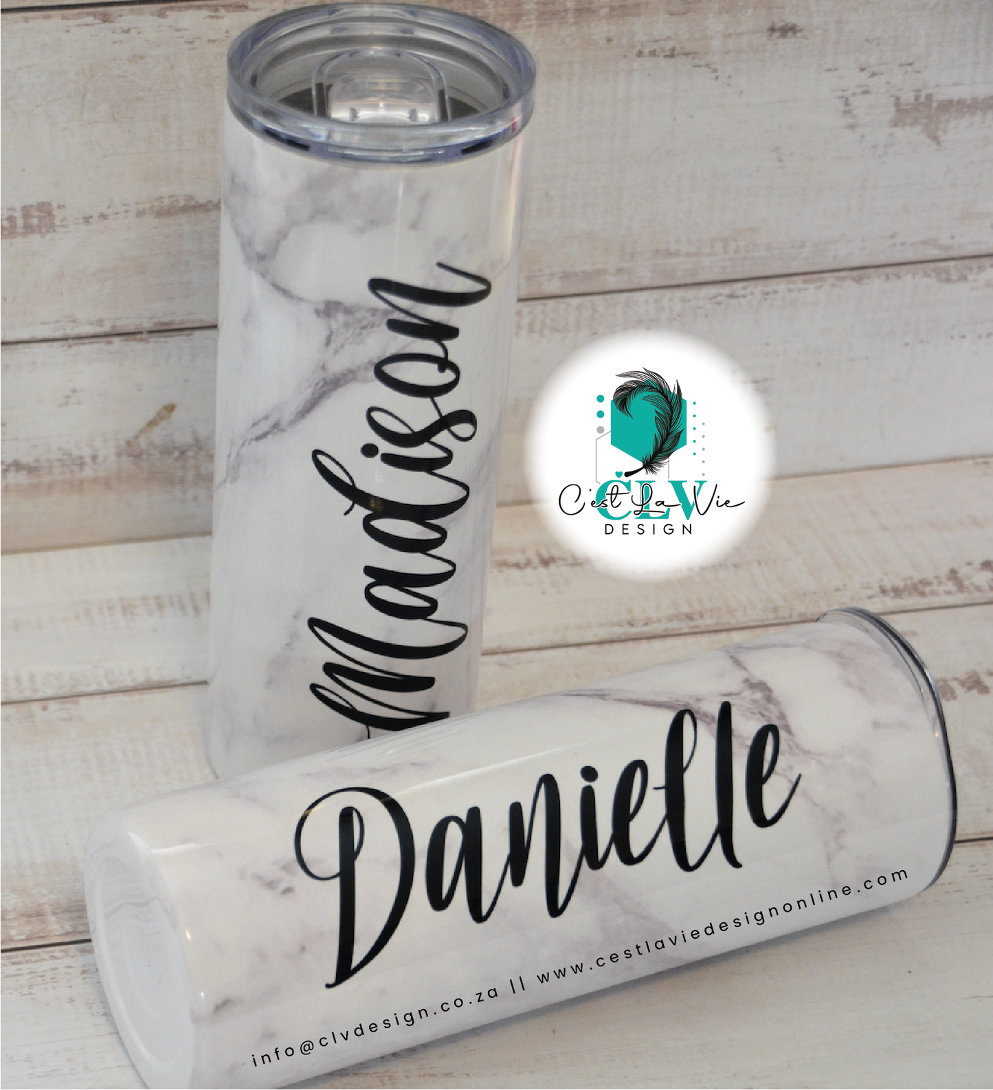 PERSONALISED STEEL SKINNY TUMBLER