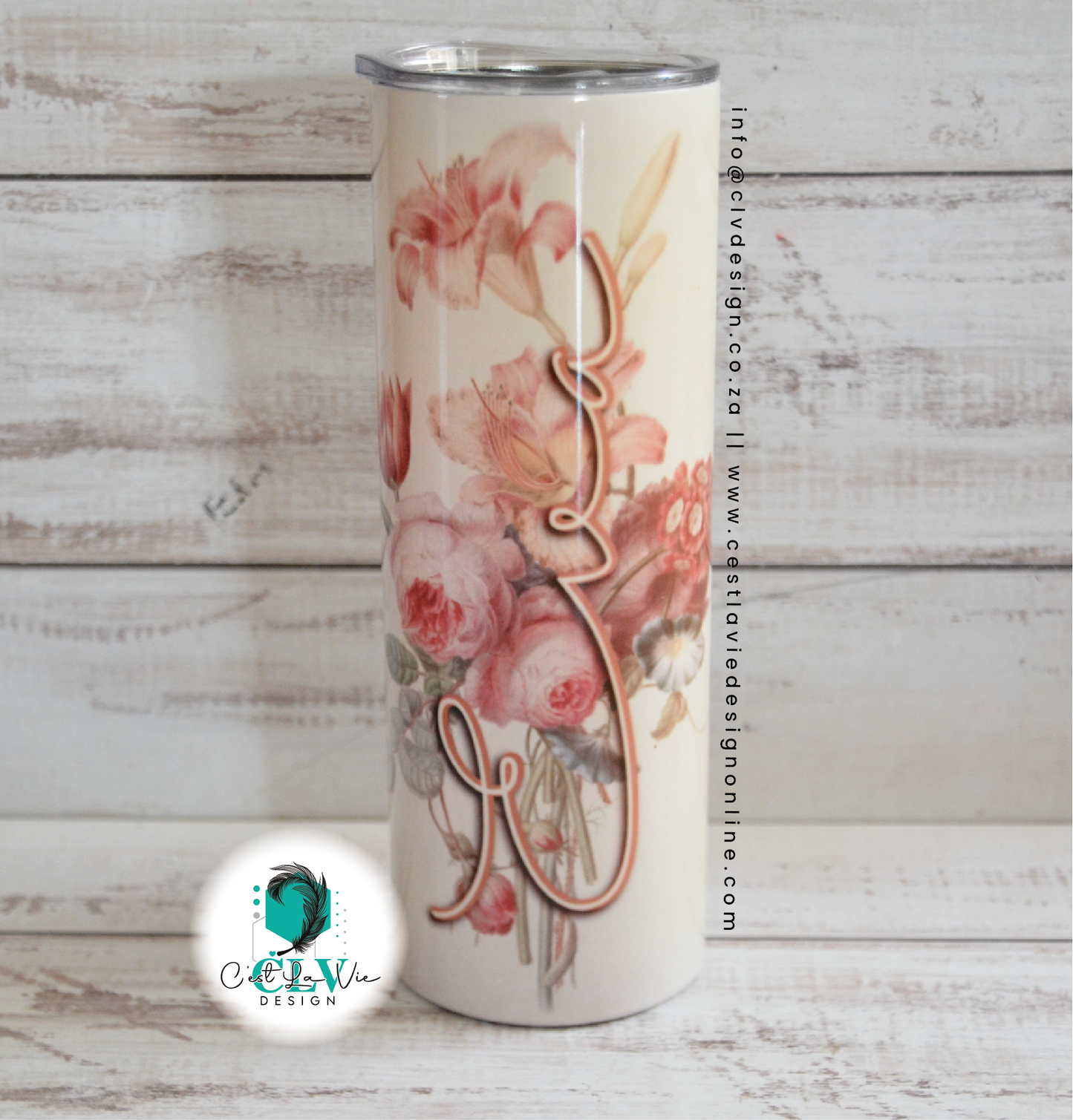 PERSONALISED STEEL SKINNY TUMBLER