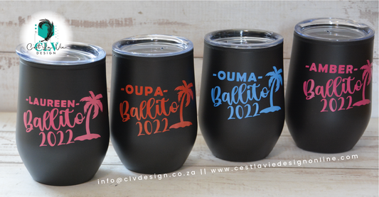 DOUBLE WALL EGG TUMBLER WITH UV DTF BRANDING