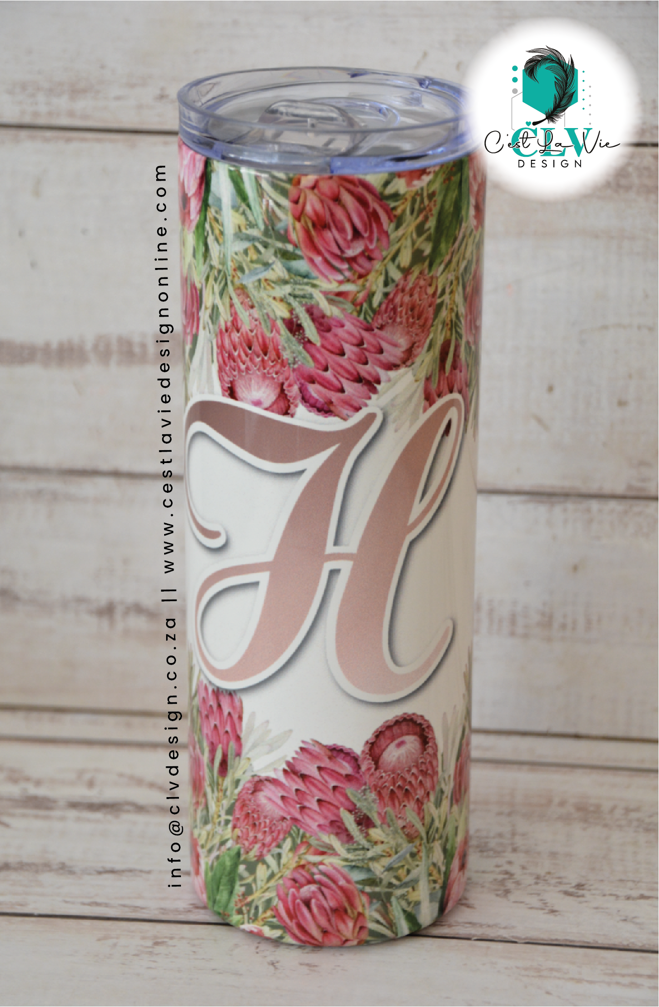 PERSONALISED STEEL SKINNY TUMBLER