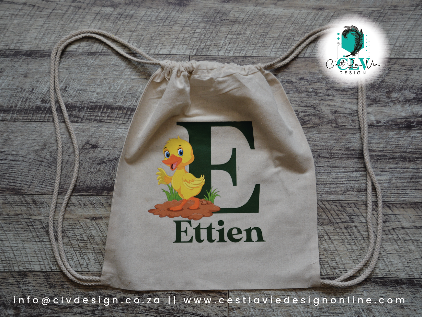 COTTON DRAWSTING BAG