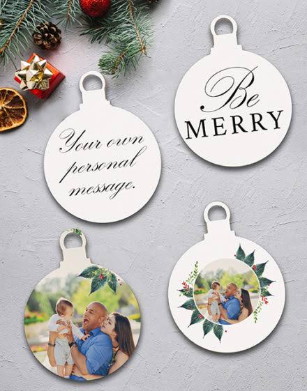 PRINTED CHRISTMAS ORNAMENTS/BAUBLE