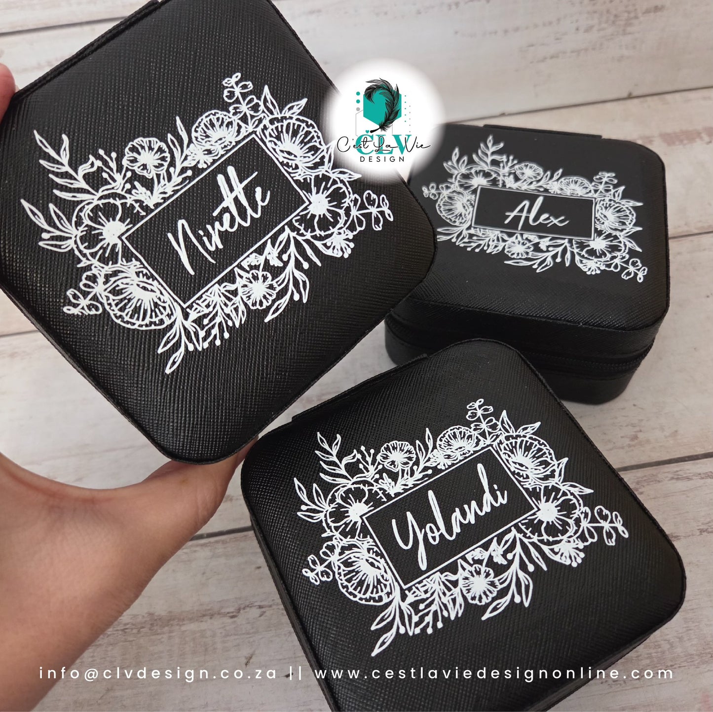 SMALL PU LEATHER JEWELLERY STORAGE BOX