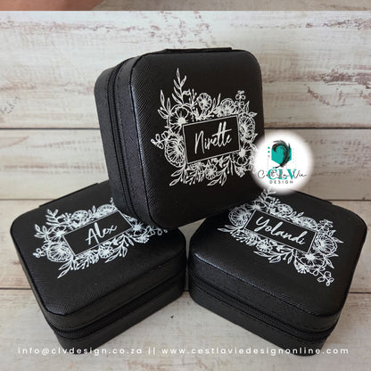 SMALL PU LEATHER JEWELLERY STORAGE BOX