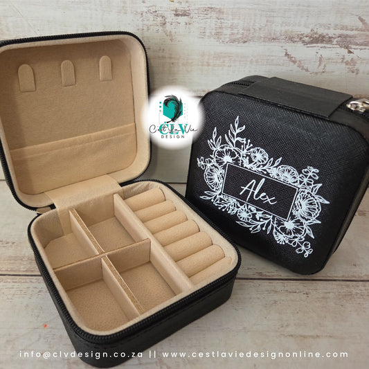 SMALL PU LEATHER JEWELLERY STORAGE BOX