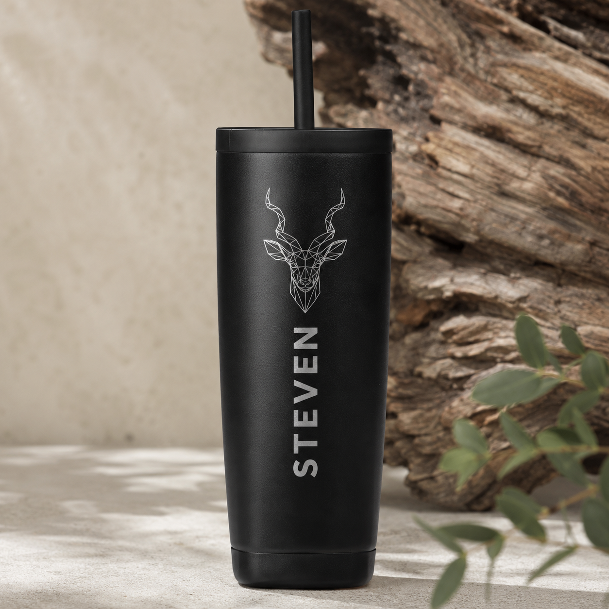 PERSONALISED ALEX VARGA 2-IN-1 VACUUM TUMBLER (BLACK)