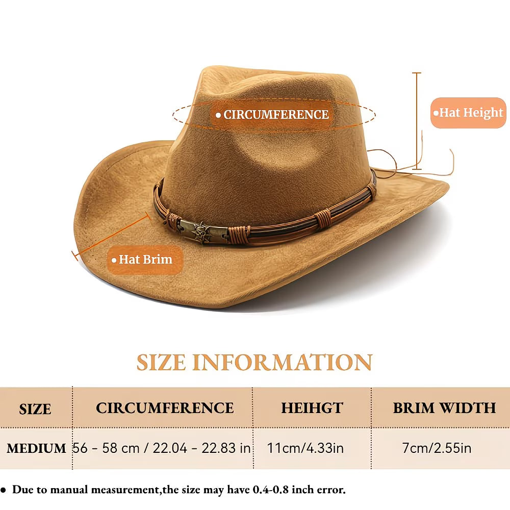 ENGRAVED SUEDE COWBOY HAT