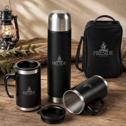 PERSONALISED CARDINAL VACUUM FLASK & MUG GIFT SET