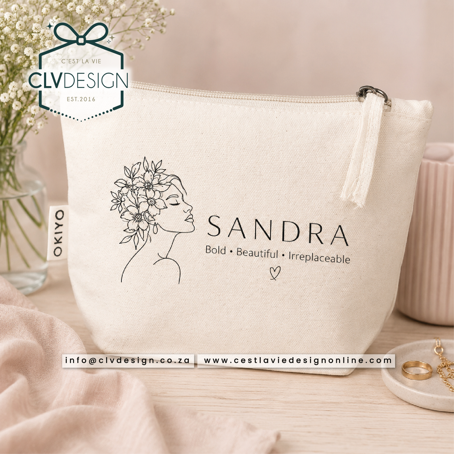 PERSONALISED ASA COSMETIC & ACCESSORY BAG