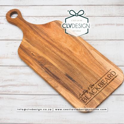 ACACIA WOOD PADDLE SERVING BOARD