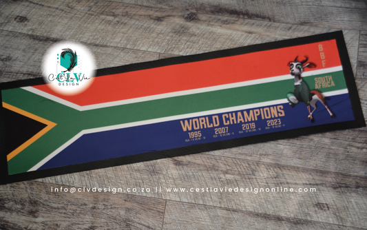 PRINTED BAR RUNNER (88cm x 25cm)