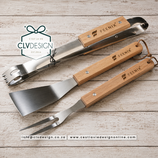 BAMBOO 3 PIECE BRAAI SET