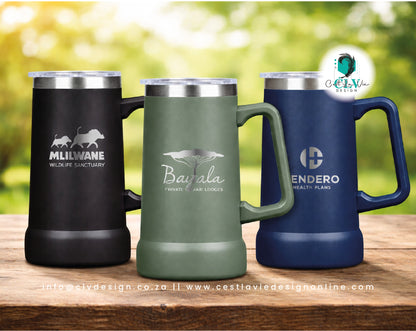 ORIBI STAINLESS STEEL BEER 700ML MUG