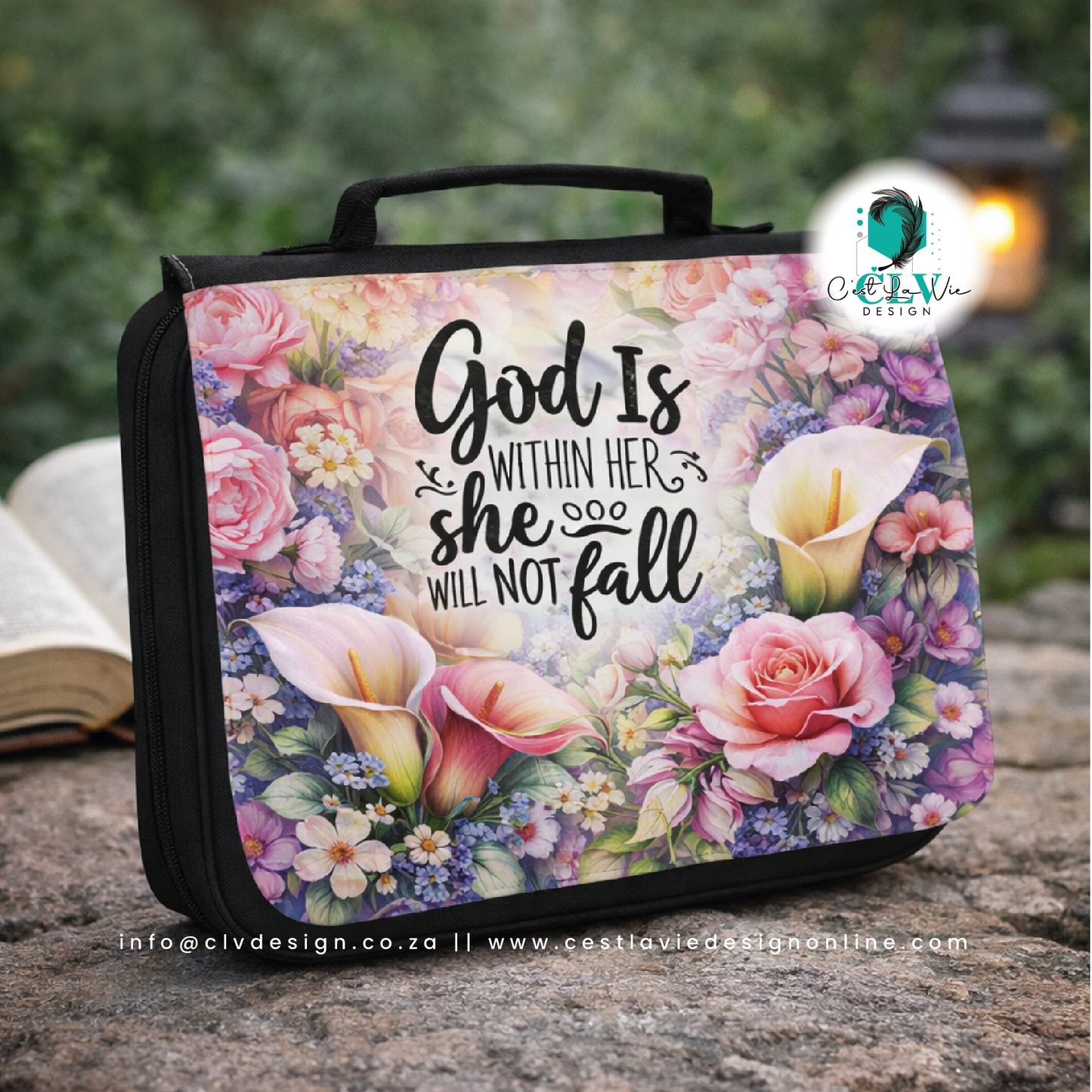 PRINTED BIBLE BAG
