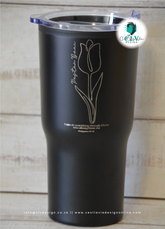 BLACK STAINLESS STEEL CUP