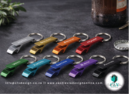 RECYCLED ALUMINIUM BOTTLE OPENER KEY HOLDER