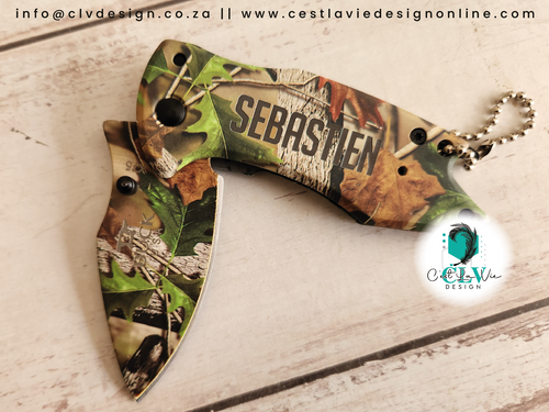 CAMO PRINT BUCK POCKET KNIFE