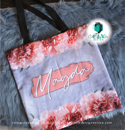 LARGE CARRY TOTE (CUSTOM PRINTED)