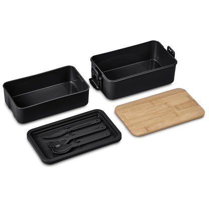 PERSONALISED URBAN TERRAIN DOUBLE LAYER LUNCH BOX SET