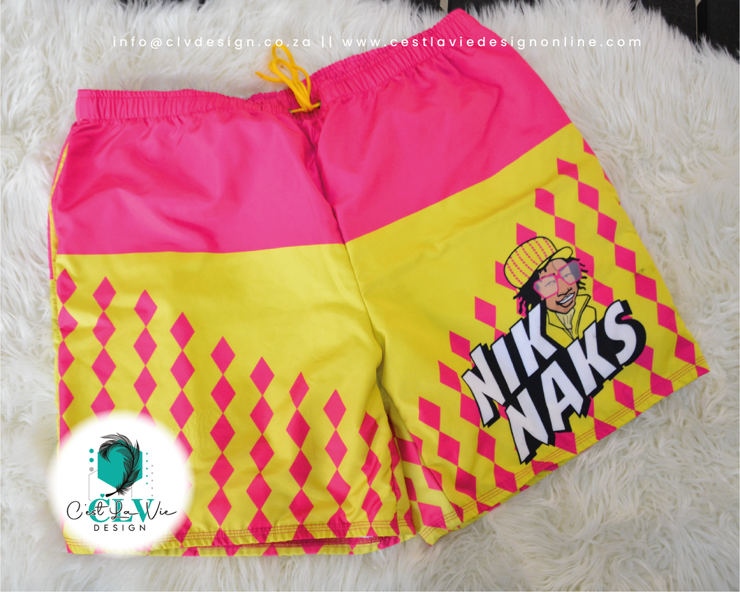 CUSTOM PRINTED SWIM SHORTS