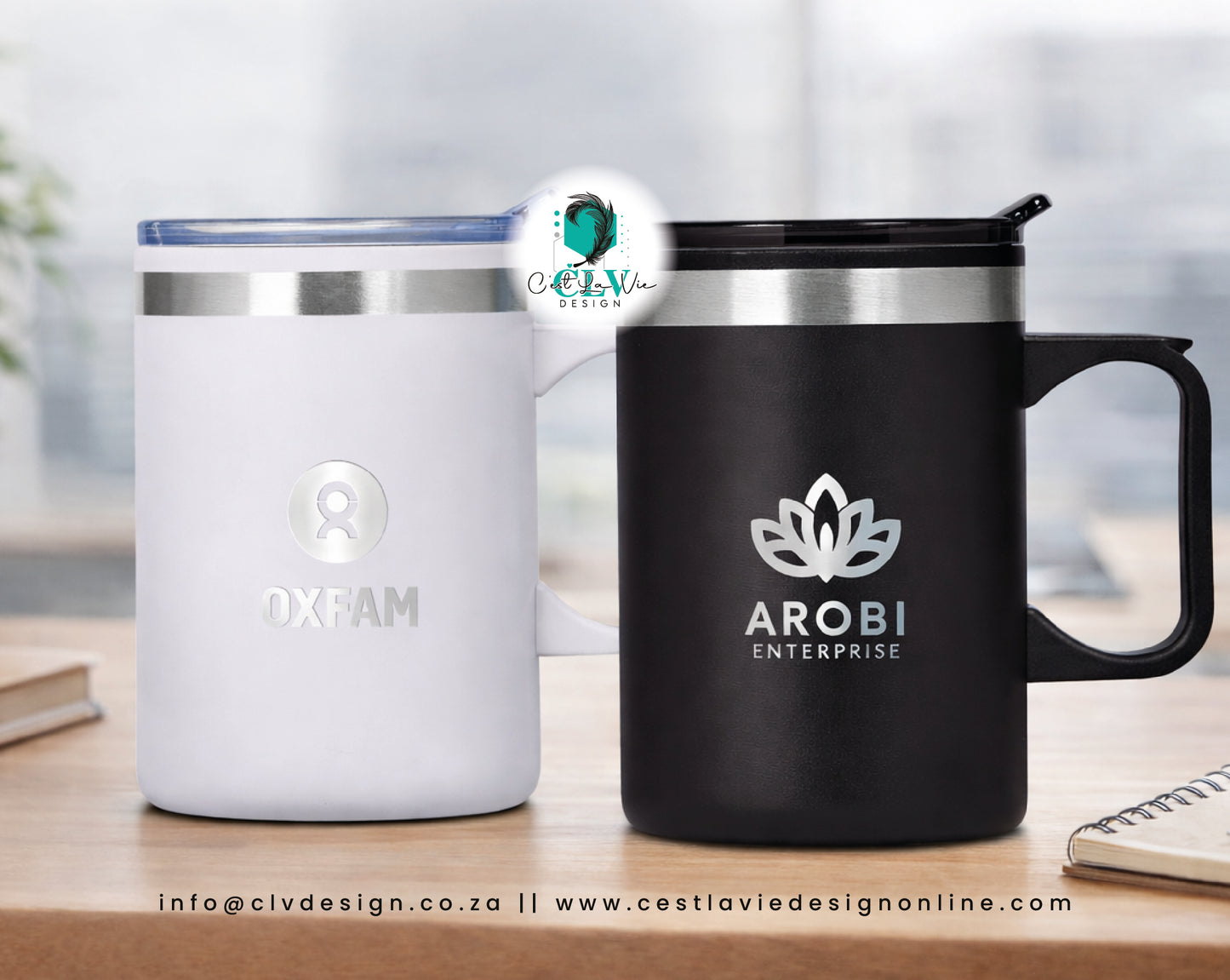 ANGELO STAINLESS STEEL & PLASTIC MUG