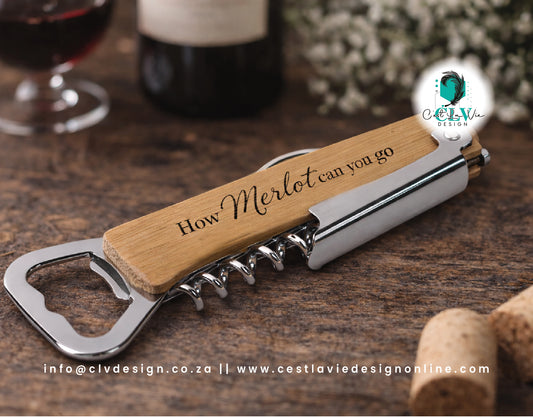 BAMBOO WAITER'S CORKSCREW