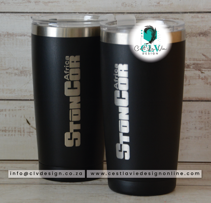 COATED STEEL TUMBLER (ENGRAVED)