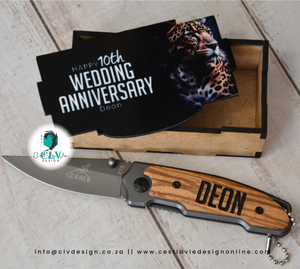 PERSONALISED GERBER POCKET KNIFE