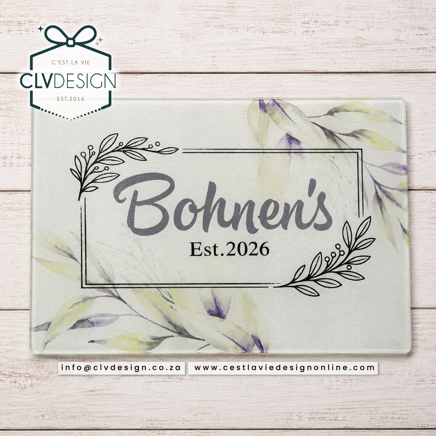 PERSONALISED GLASS CUTTING BOARDS