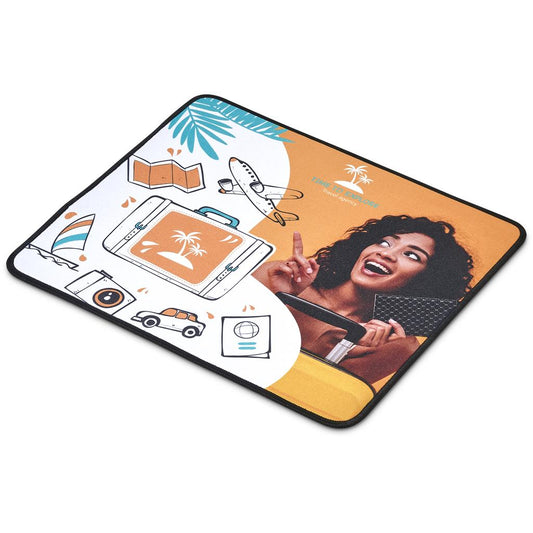 LARGE COMPUTER MAT/ MOUSE PAD WITH BLACK EDGING