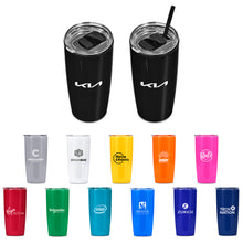 Load image into Gallery viewer, DOUBLE WALL (PLASTIC) TUMBLER - 600ML