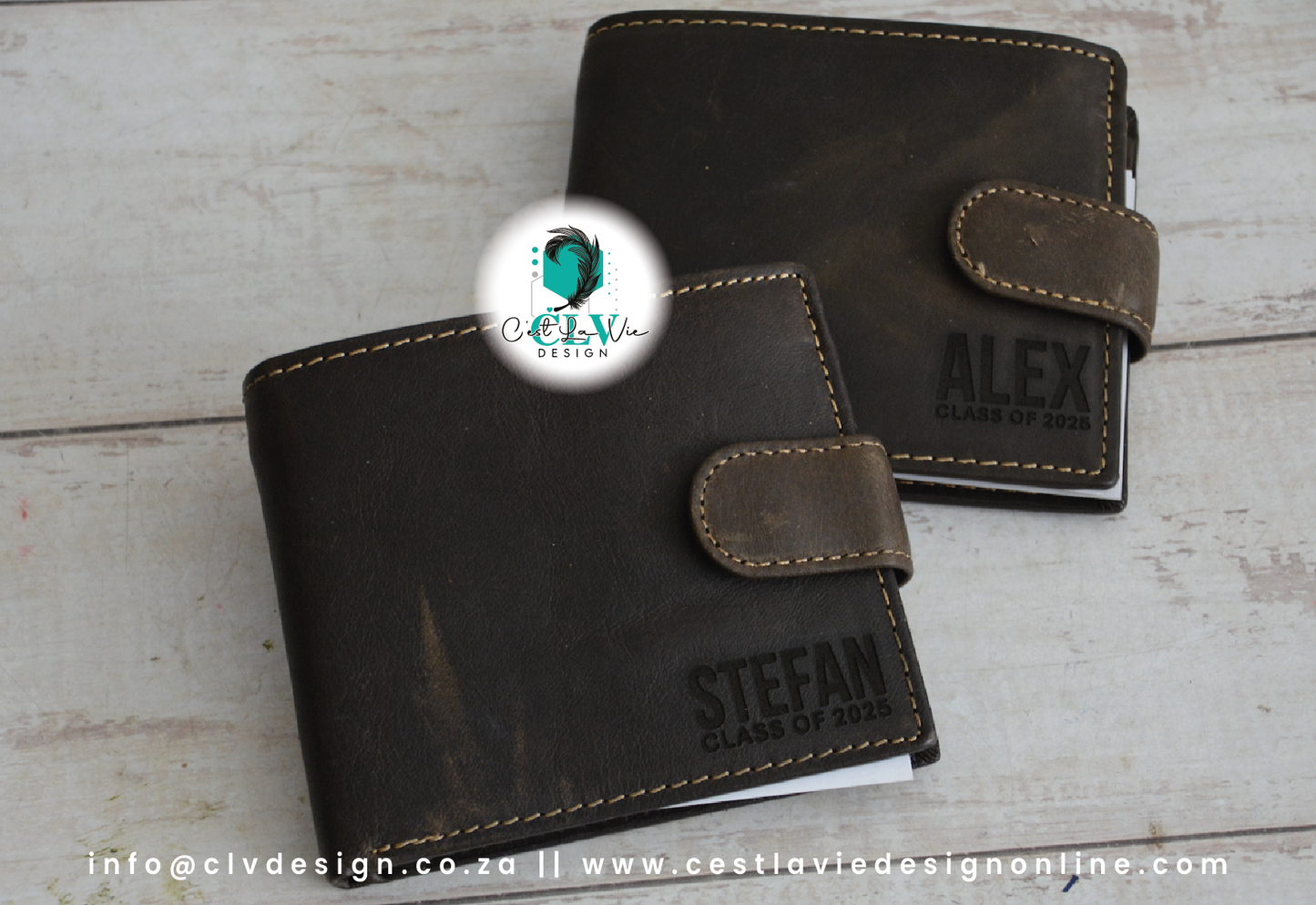 GENUINE LEATHER FINO WALLET - DARK BROWN