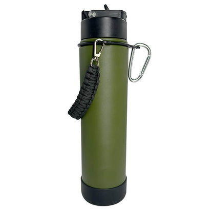 ENGRAVED STAINLESS STEEL ROPE BOTTLE (700ML)