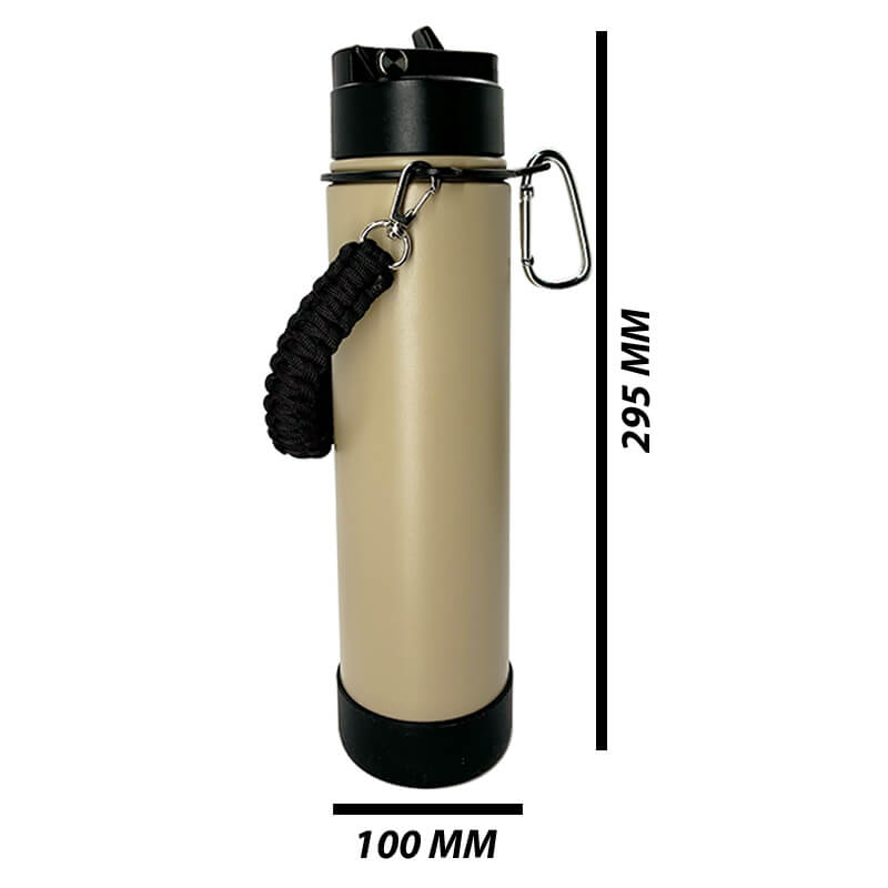 ENGRAVED STAINLESS STEEL ROPE BOTTLE (700ML)