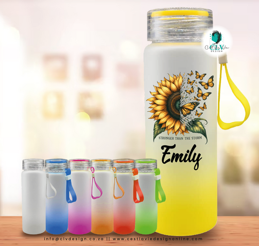 FROSTED 500ML GLASS BOTTLES