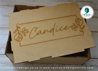 MDF WOOD GIFT/MEMORY BOXES