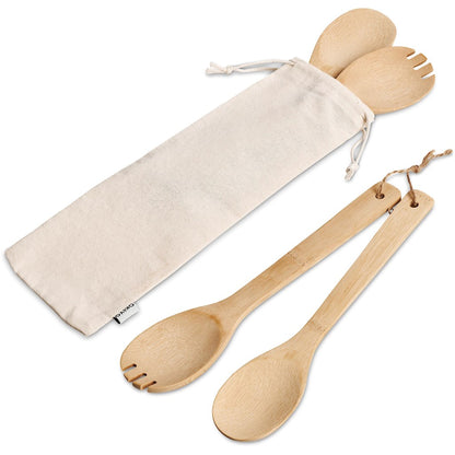 SHINSEN SALAD SERVERS (ENGRAVED)