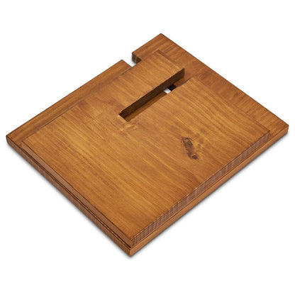 RUSTIC NATURAL WOOD COOKBOOK STAND
